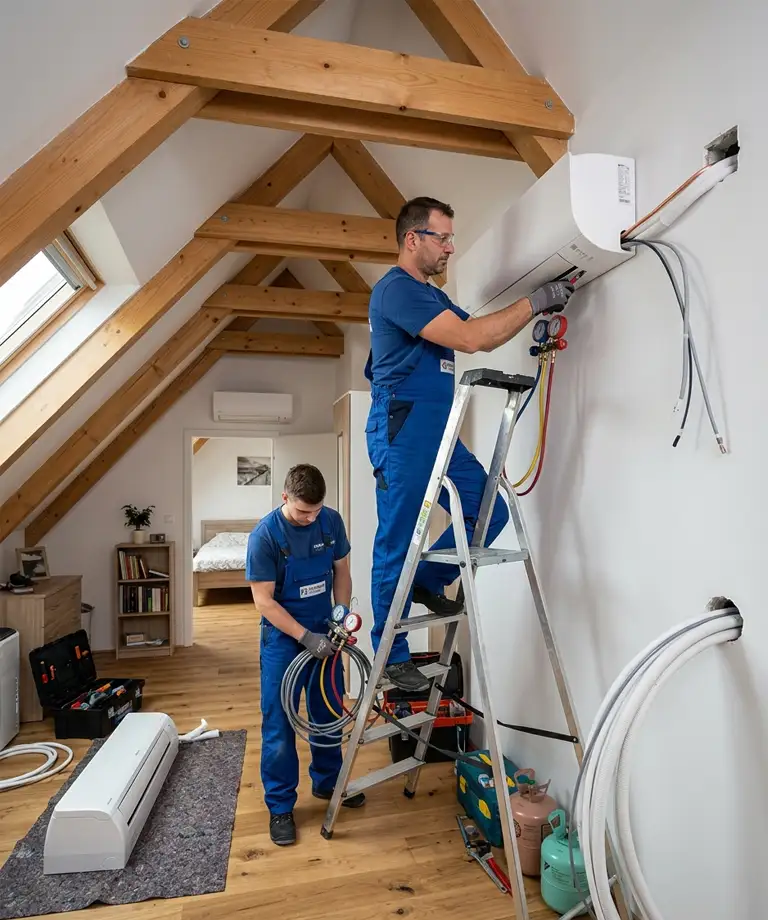 Családi ház 5kW klíma telepítés