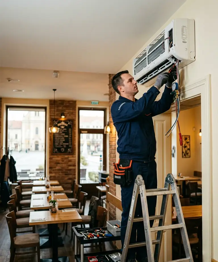 Étterem klíma rendszer telepítés